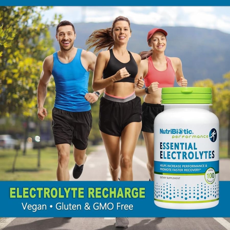 NutriBiotic Essential Electrolytes, 100 Vegan Capsules