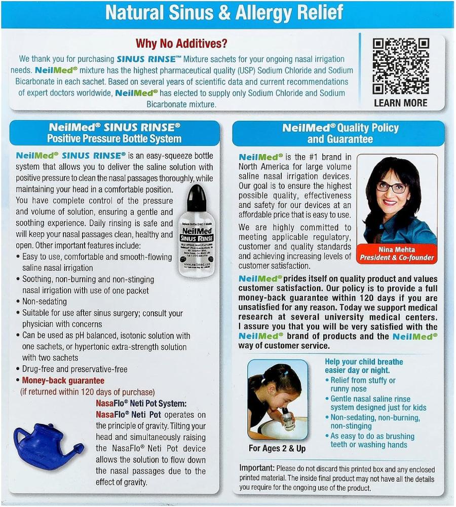 Neilmed Neilmed Sinus Rinse Premixed Pediatric Packets, 100 each