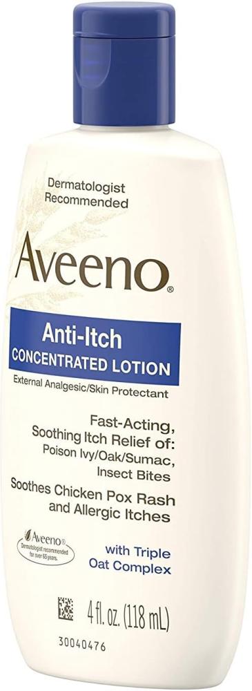 Aveeno Anti-Itch Concentrated Lotion with Triple Oat Complex 4 fl Ounce (118 ml) Lotion