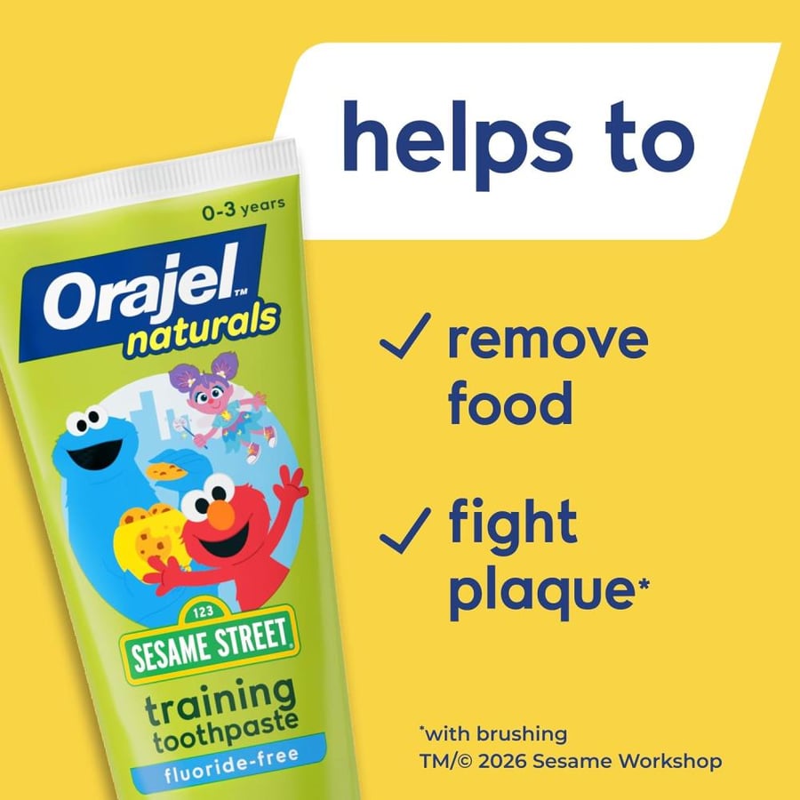 Orajel Kids Elmo Training Toothpaste Fluoride-Free 1 Pediatrician Recommended Fluoride-Free Toothpaste 1.5oz Tube