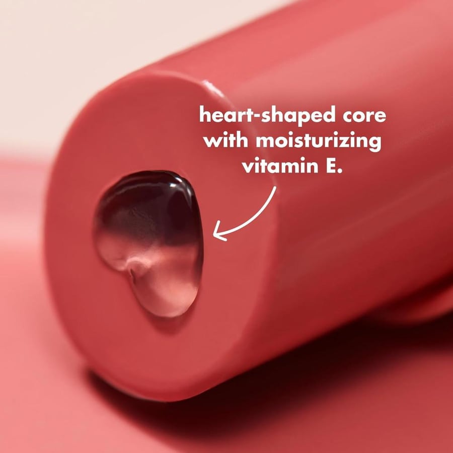e.l.f. Hydrating Core Lip Shine, Conditioning & Nourishing Lip Balm, Sheer Color Tinted Chapstick, Joyful, 0.09 Oz