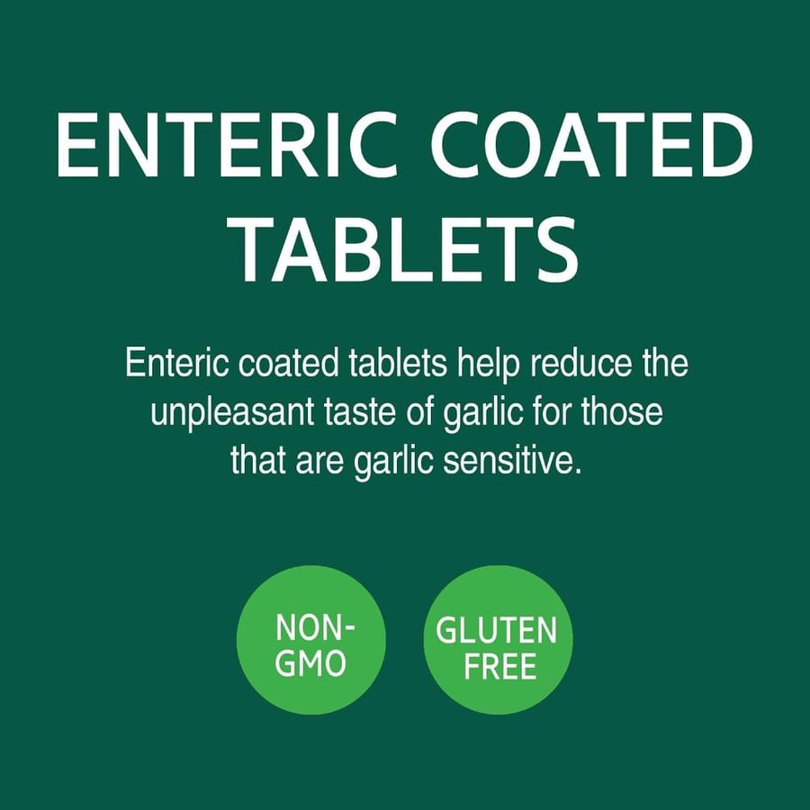 21st Century Garlic Extract Standardized - 60 Enteric Coated Tablets
