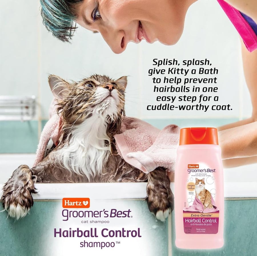 Hartz Groomer's Best Hairball Control Cat Shampoo