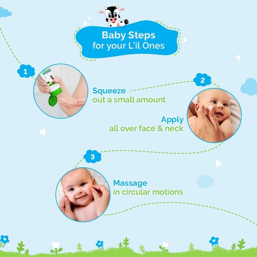 ماما إيرث - كريم وجه ناعم حليبي - 50 مل | Mamaearth Milky Soft Face Cream For Babies, 60 ml contains Murumuru Butter & Milk Protein