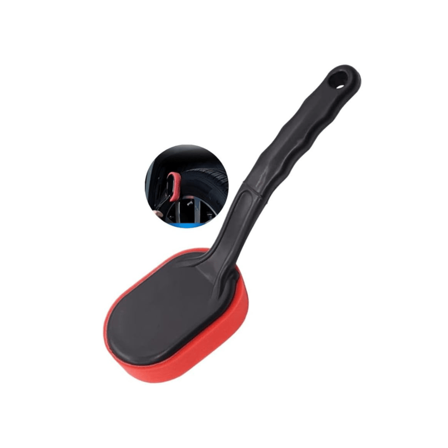 Tire shine applicator brush