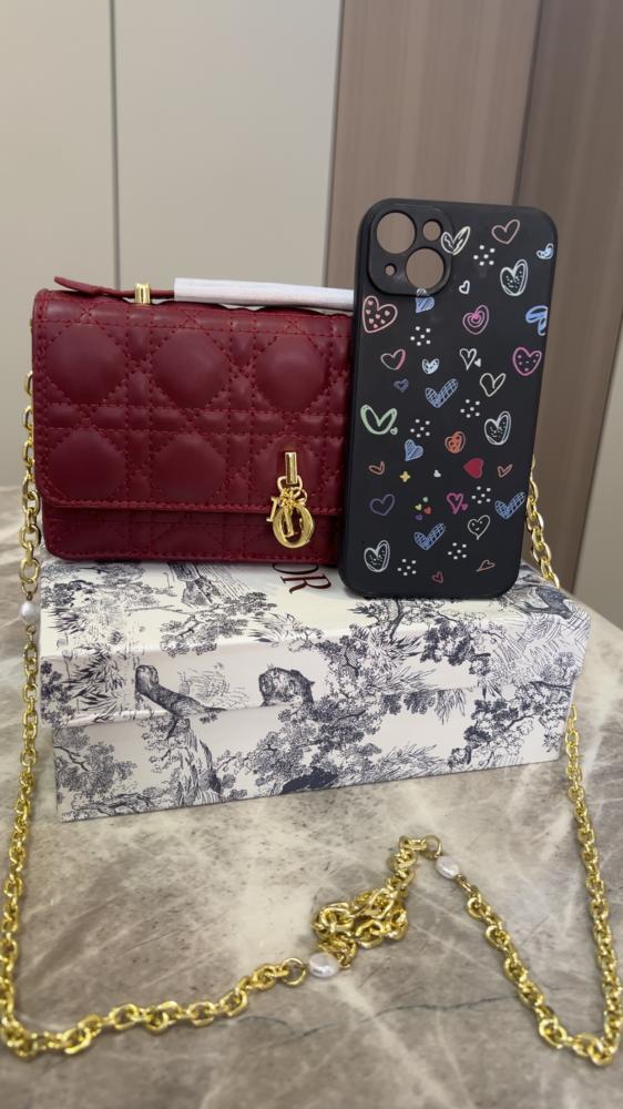 شنطة ديور _ عنابي
