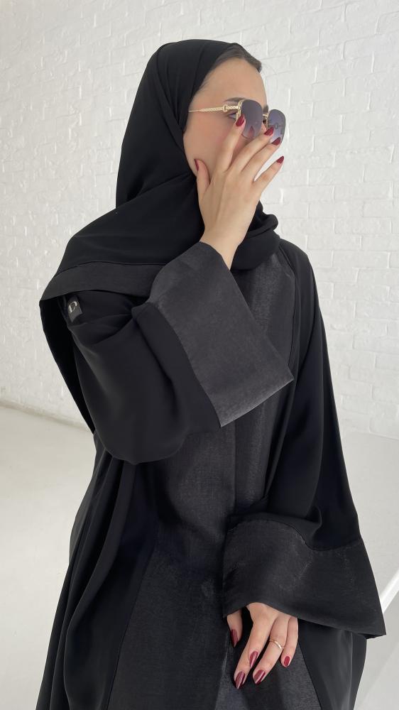 عباية كلوش مع لامية اسود