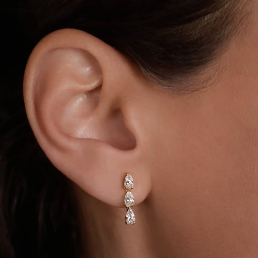 Elegant Pear Drop Earrings
