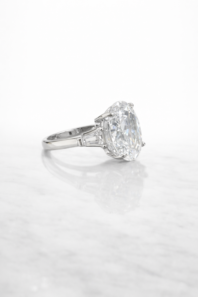 Celestia Oval Halo Ring Zircon