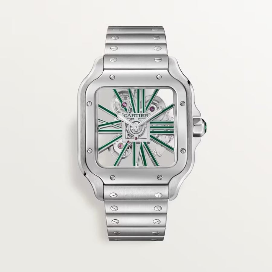 Cartier Santos transparent