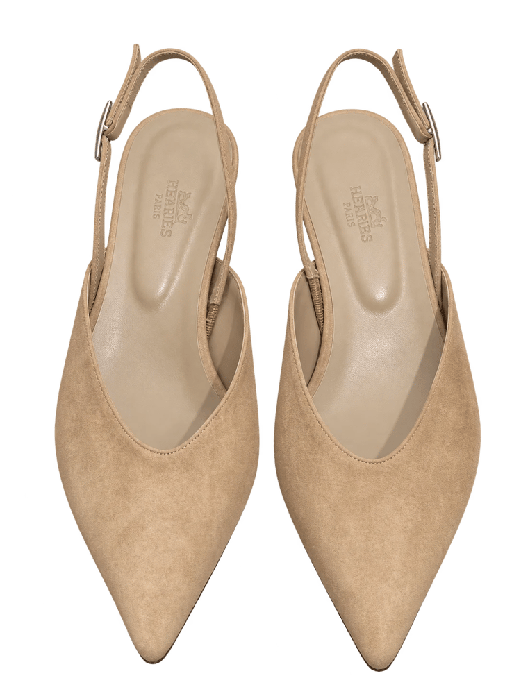 حذاء هيرمز نسائي Slingback بكعب منخفض