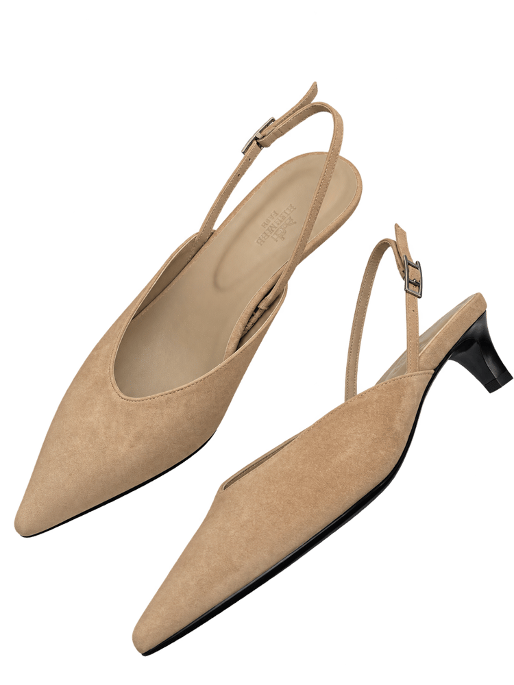 حذاء هيرمز نسائي Slingback بكعب منخفض
