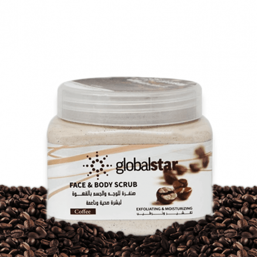 Coffee extract body and face scrub from Global Star - 500ml