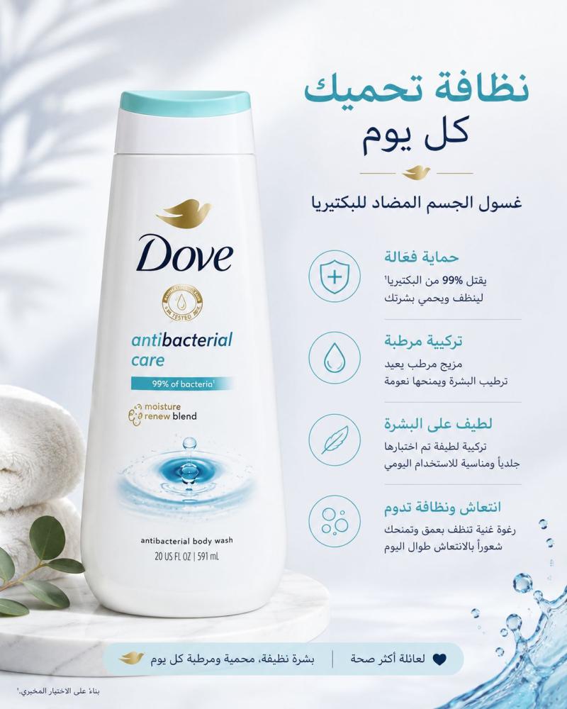 Dove antibacterial body wash