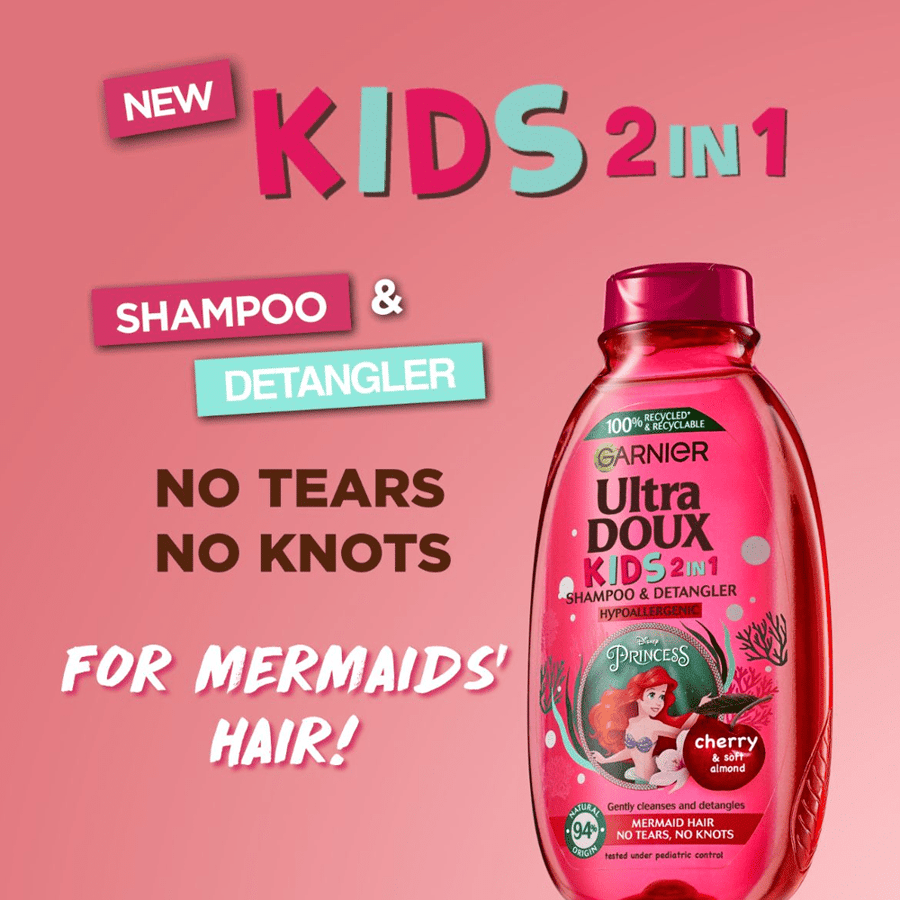 Garnier shampoo and conditioner Ultra Dou 2 in 1 for children - 400ml