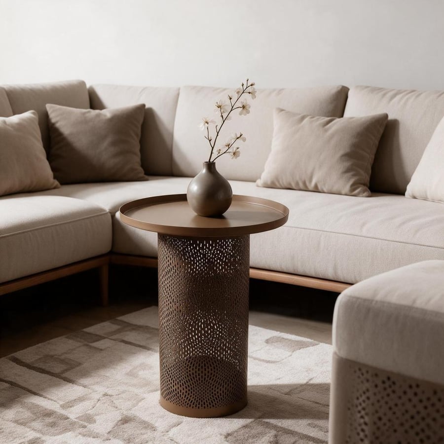 طاوله حديد هندى 50*36 سم