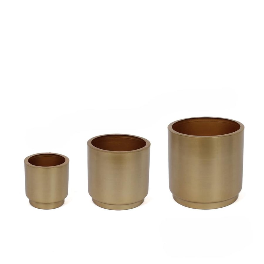 طقم اناء زرع هندى ذهبى 3ح