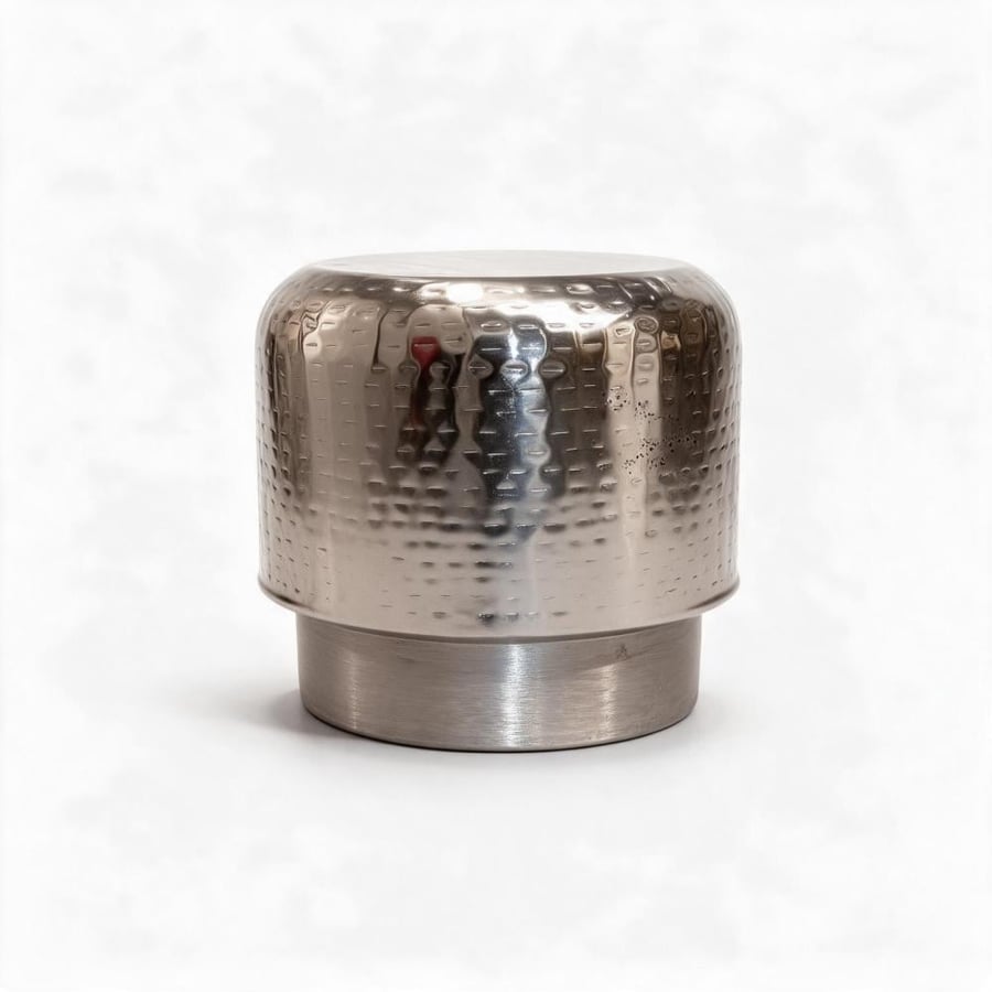 قاعدة هندى معدن فضى30*25 سم