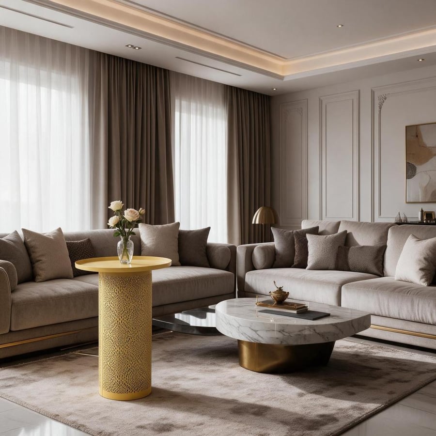 طاوله حديد هندى 50*36 سم