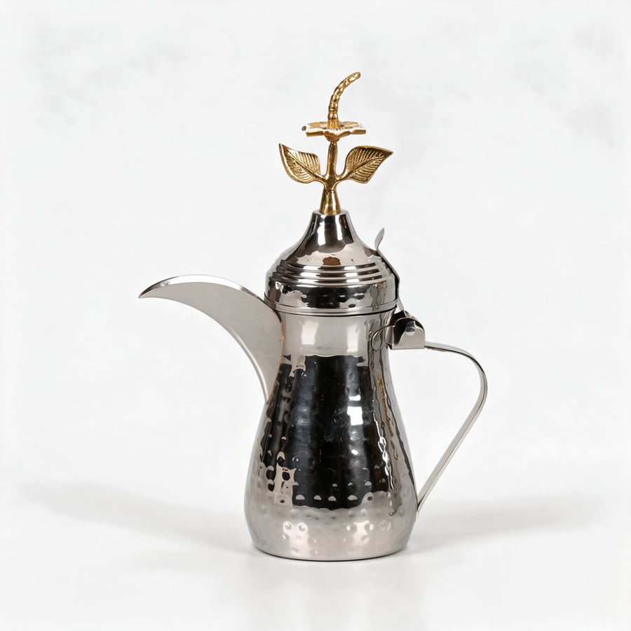 دله استيل وسط  هندى وورد ذهبى