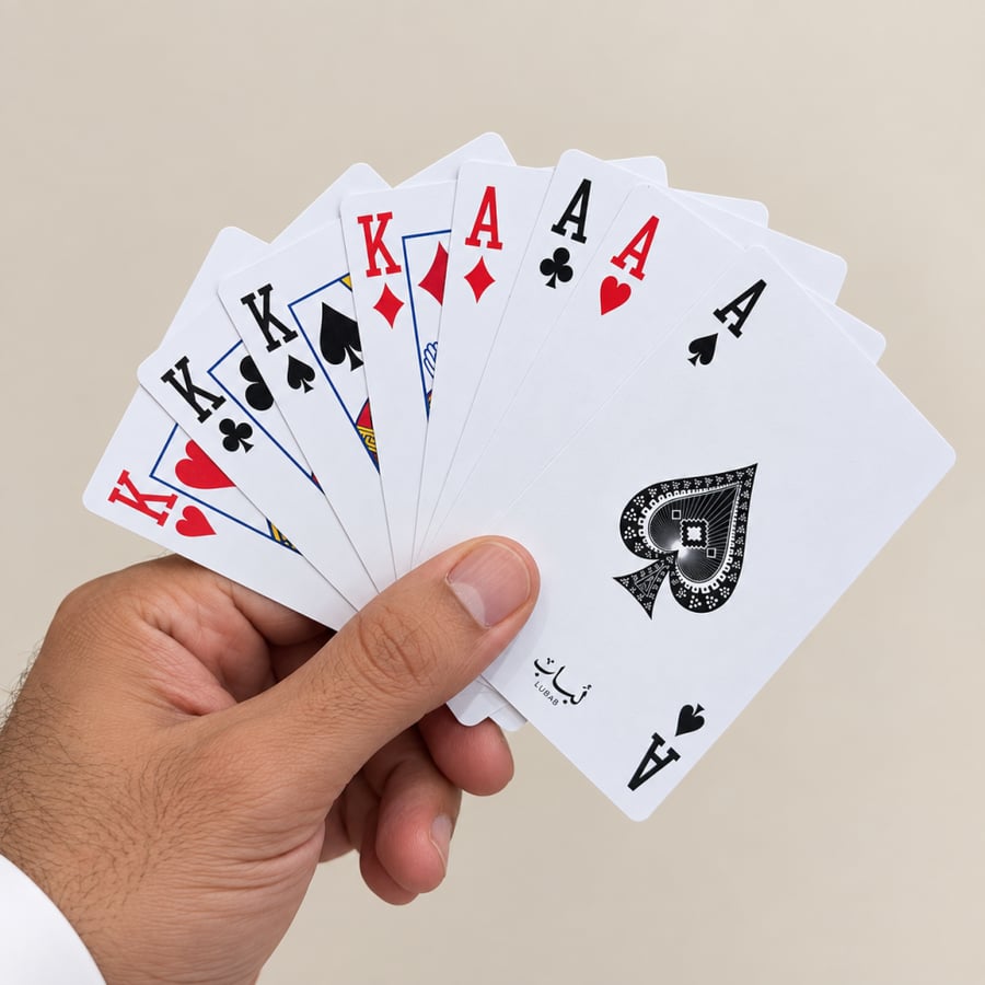 ورق لعب من لُباب | مجموعة حبتين