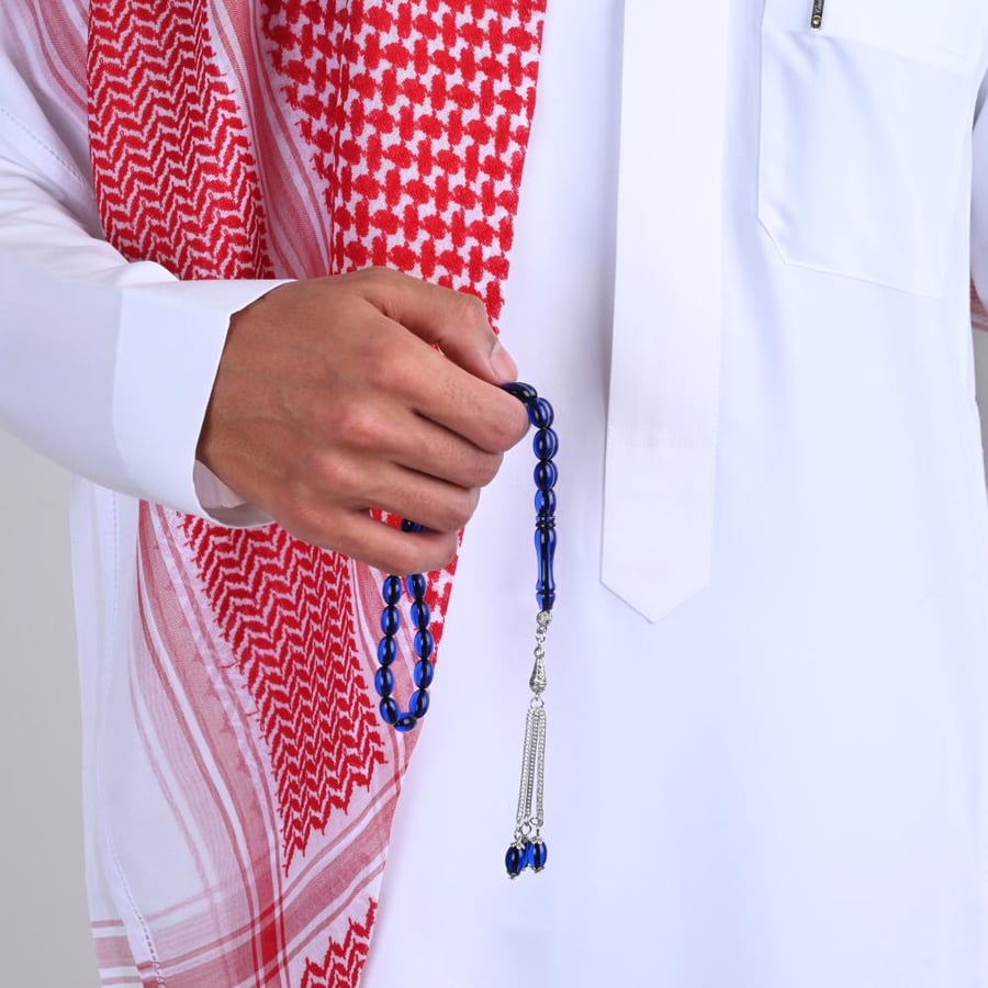 سبحة بكلايت ازرق حرباء شفاف | نواعم