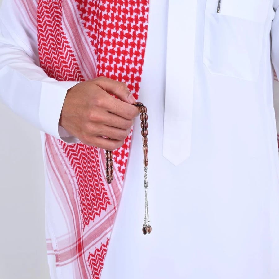 سبحة بكلايت بني شفاف | نواعم