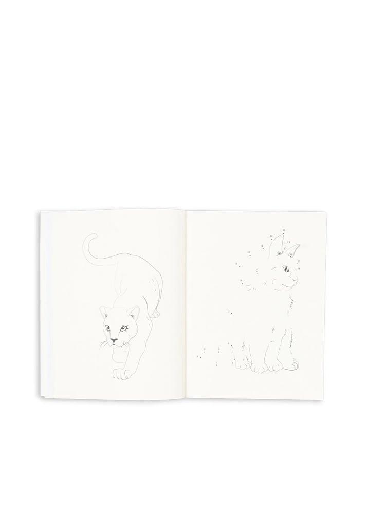 كتاب أنشطة مع أقلام تلوين