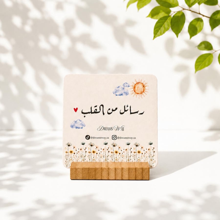 بطاقات رسائل من القلب