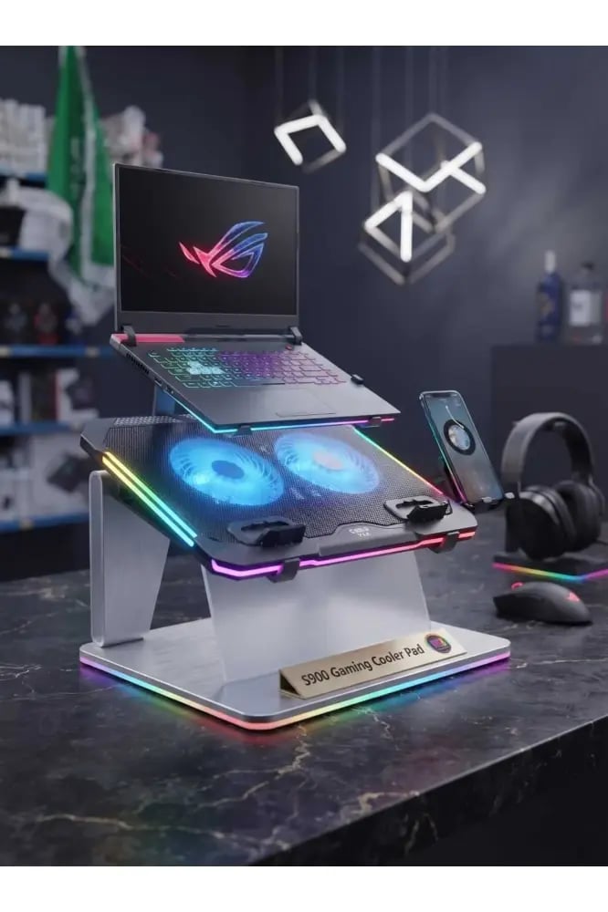 قاعدة التبريد الاحترافية للألعاب S900 (S900 Gaming Cooler Pad)