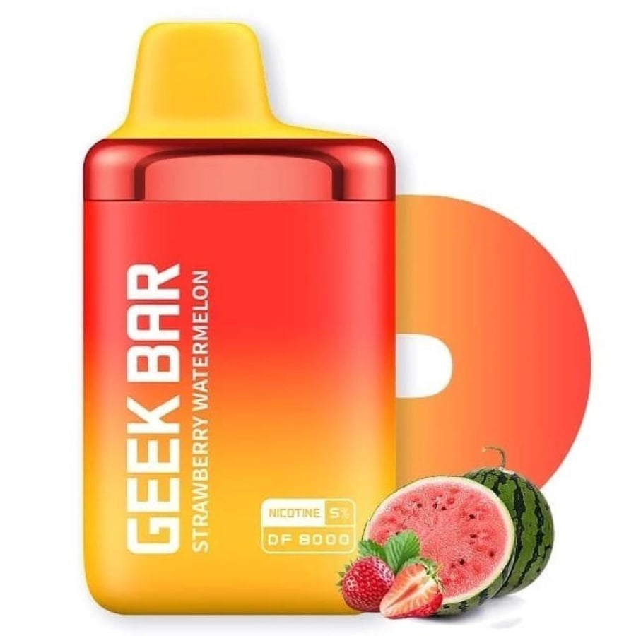 سحبة جيك بار دي اف 8000 موشة فروالة وبطيخ GEEK BAR DF8000 PUFFS STRAWB