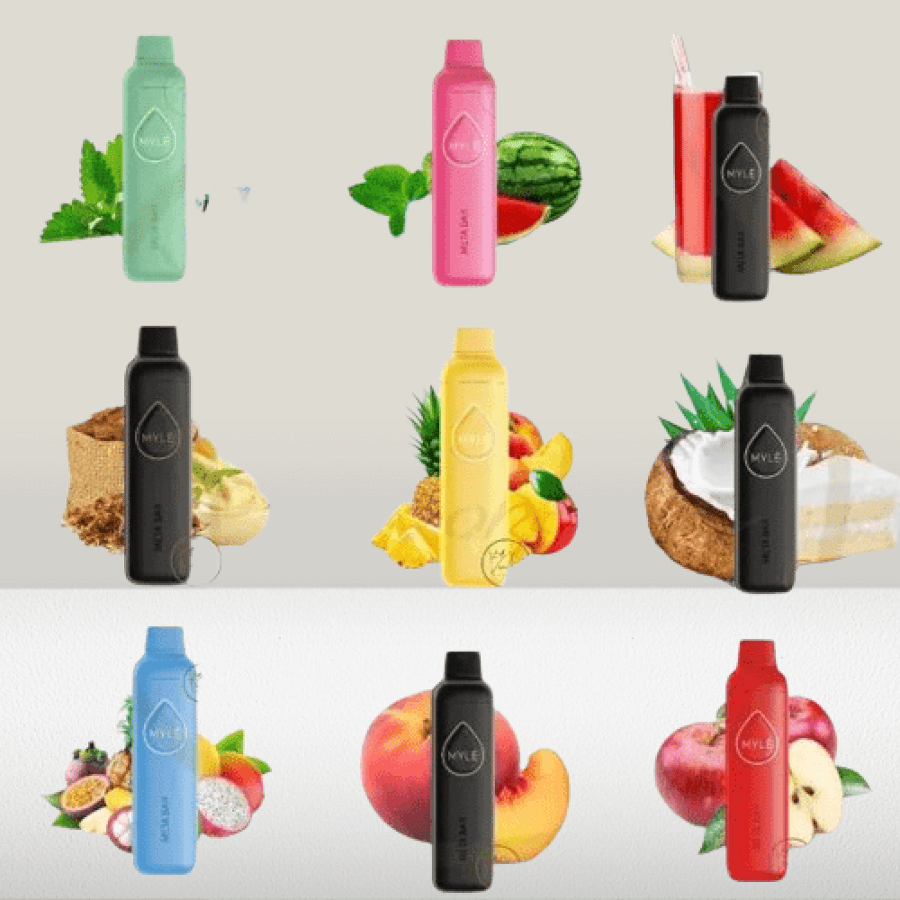 مايلي 2500 سحبة مانجو ماليزي MYLE META BAR 2500 PUFFS MALAYSIAN MANGO