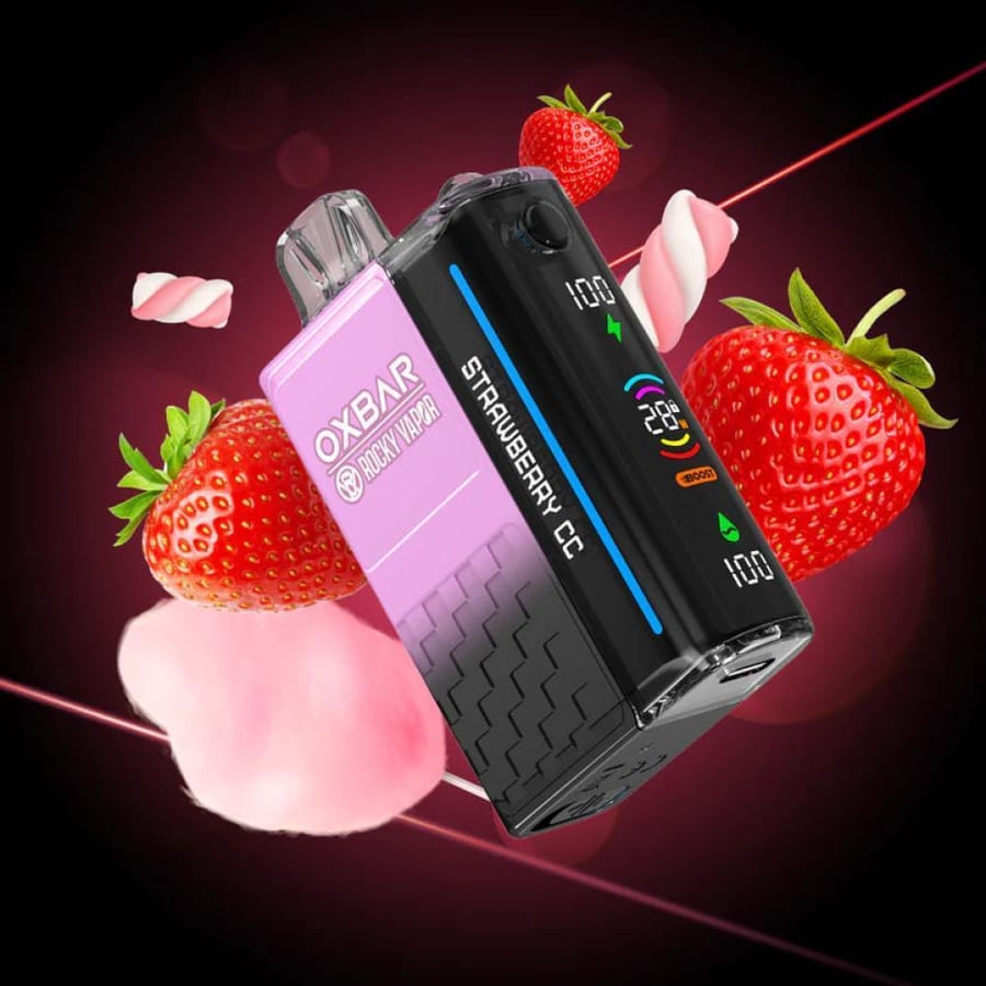 سحبة أوكس بار 20000 سحبة فراولة سي سي OXBAR Rocky Vapor 20000 PUFFS St