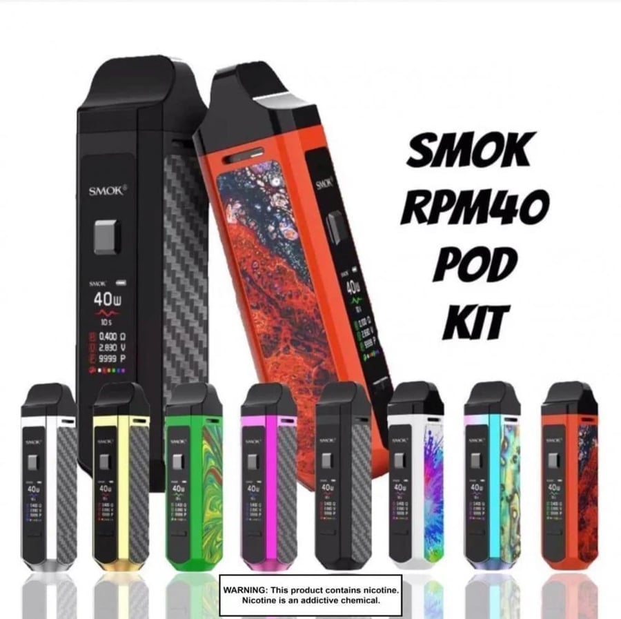 شيشة و سحبة ار بي ام كيت 40 من سموك SMOK RPM 40 KIT