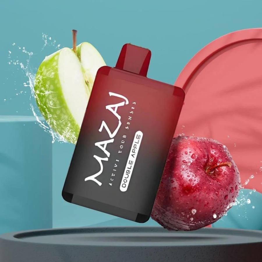 سحبة مزاج ماكس 10000 موشة تفاحتين MAZAj MAXX 10000 puffs DOUBLE APPLE