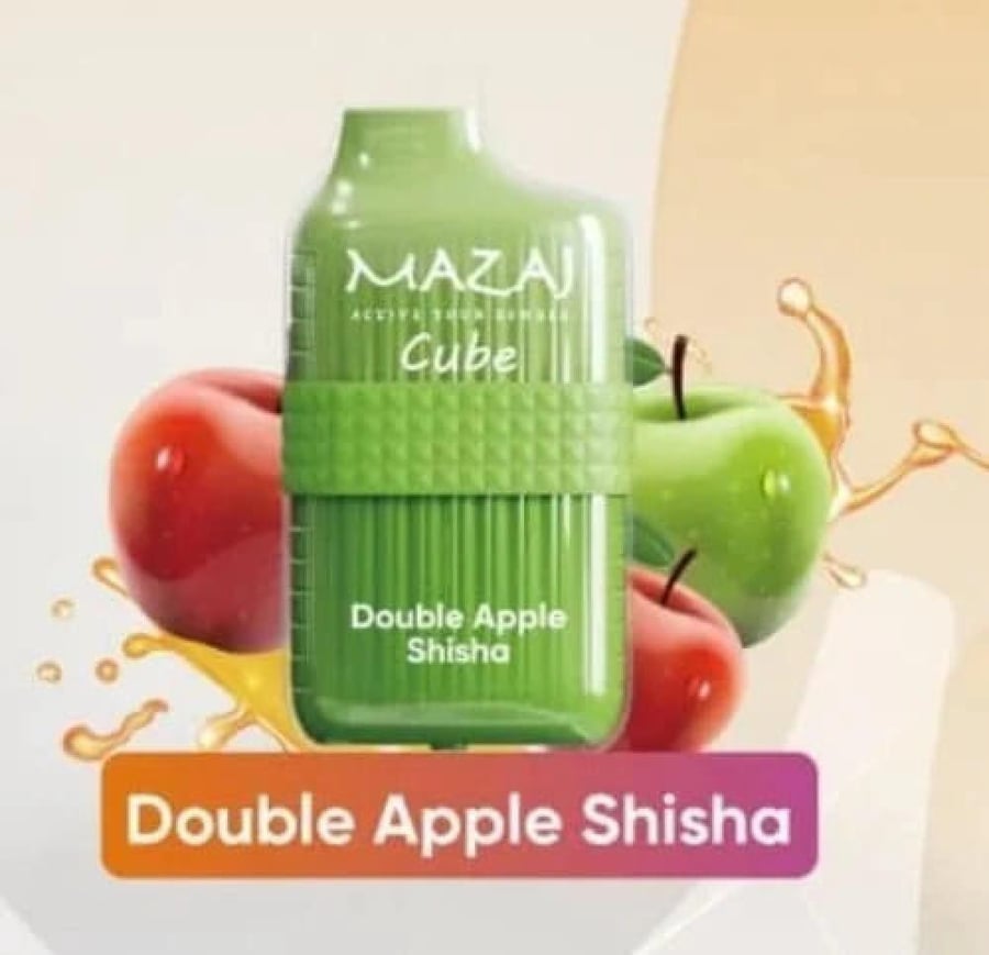 سحبة مزاج 6000 موشة بنكهة شيشة تفاحتين MAZAJ 6000 PUFFS DOUBLE APPLE S