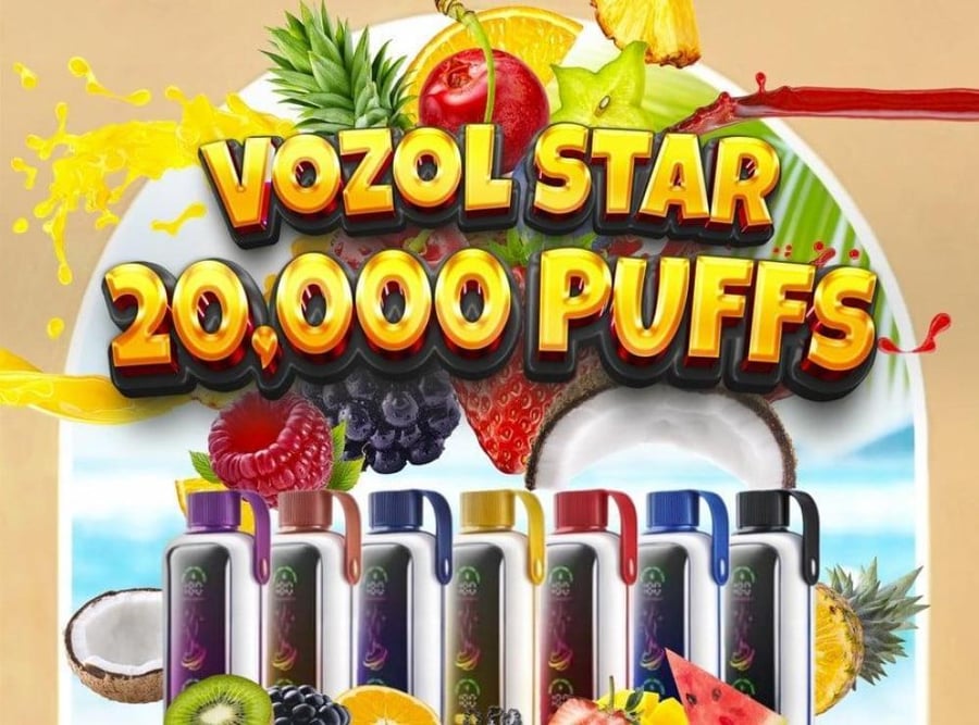 سحبة فوزول ستار 20000 سحبة فراولة كيوي VOZOL star 20000 Puffs strawber