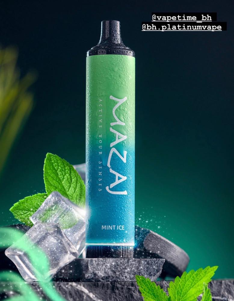 سحبة مزاج جاهزة ديمون بنكهة نعناع البارد 5000 موشة-MAZAJ DEMON DISPOSABLE GRAPE ICE 5000 PUFFS