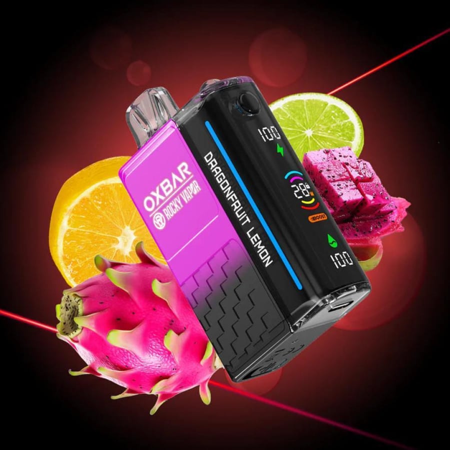 سحبة أوكس بار 20000 سحبة مكس فاكهة التنين بالليمون OXBAR Rocky Vapor 2