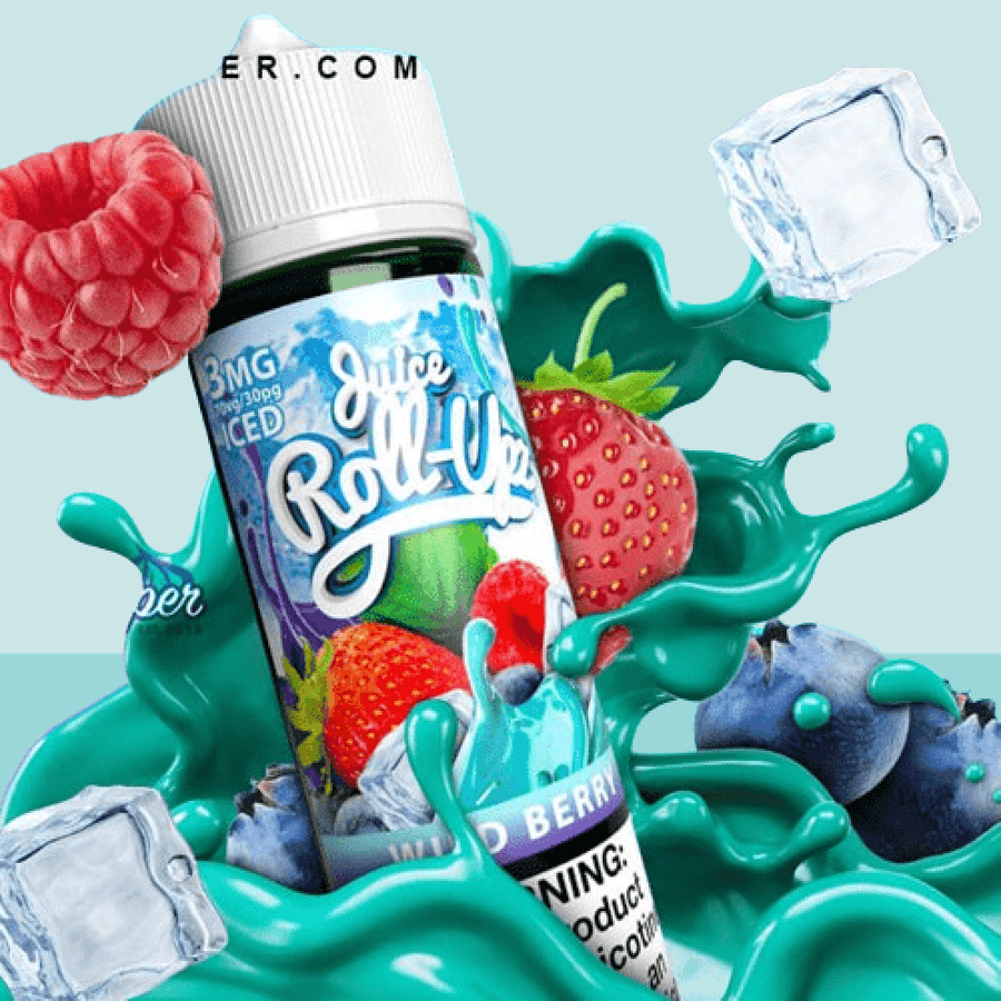 نكهة رول ابز بطعم مكس توت مشكل ايس 60 مل ROLL UPZ WILD BERRY ICE 60ML