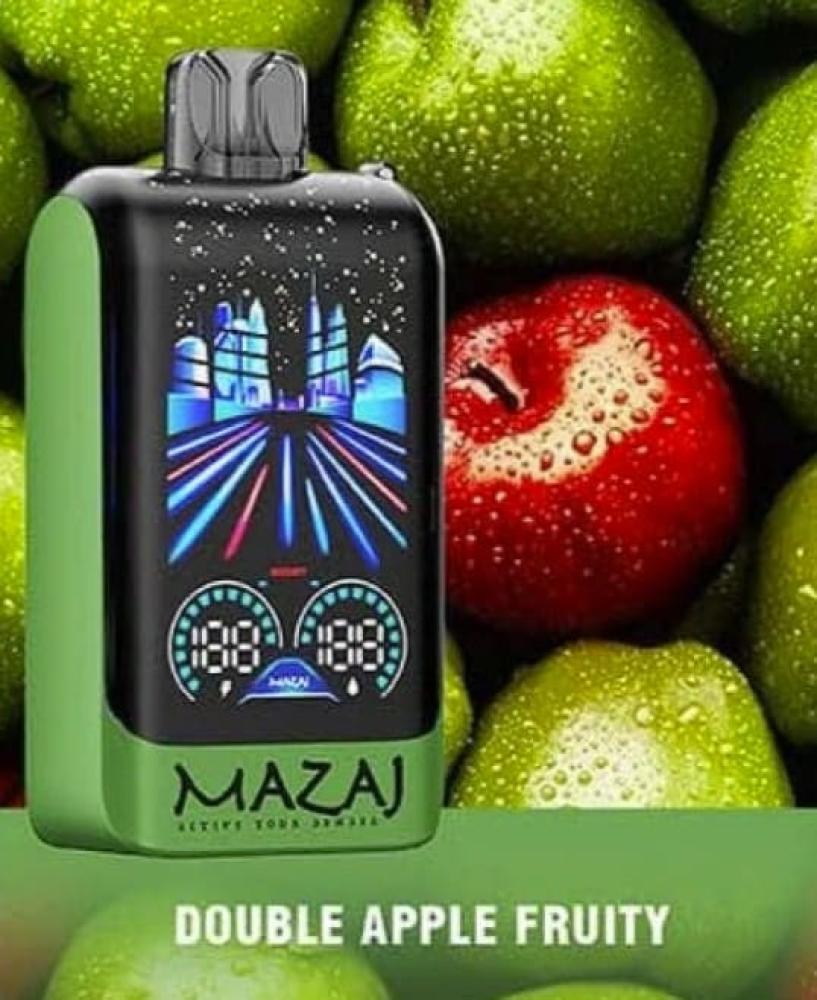 سحبة مزاج كيرف 24000 موشةتفاحتين فروتي MAZAJ CURVE 24000 PUFFS DOUBLE