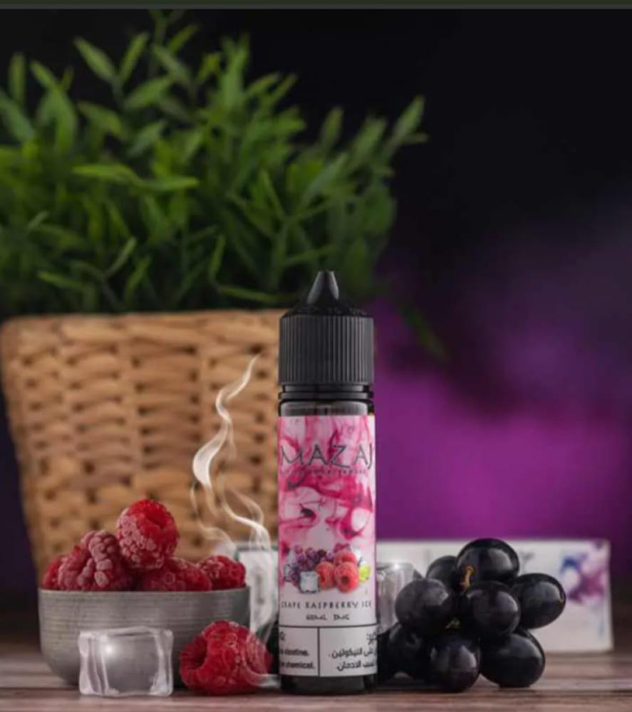 نكهة مزاج عنب رازبيري ايس 60 مل MAZAJ GRAPE RASPBERRY ICE 60ML