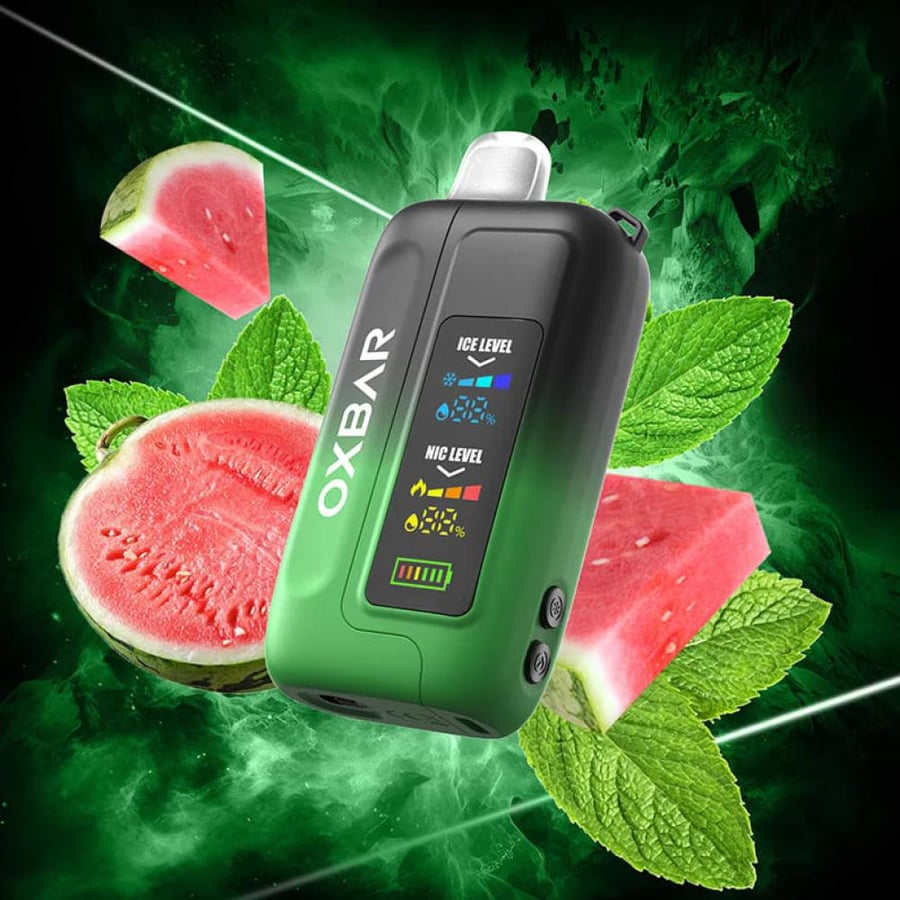 سحبة أوكس بار 30000 سحبة بطيخ OXBAR ICE NIC 30000 PUFFS WATERMELON