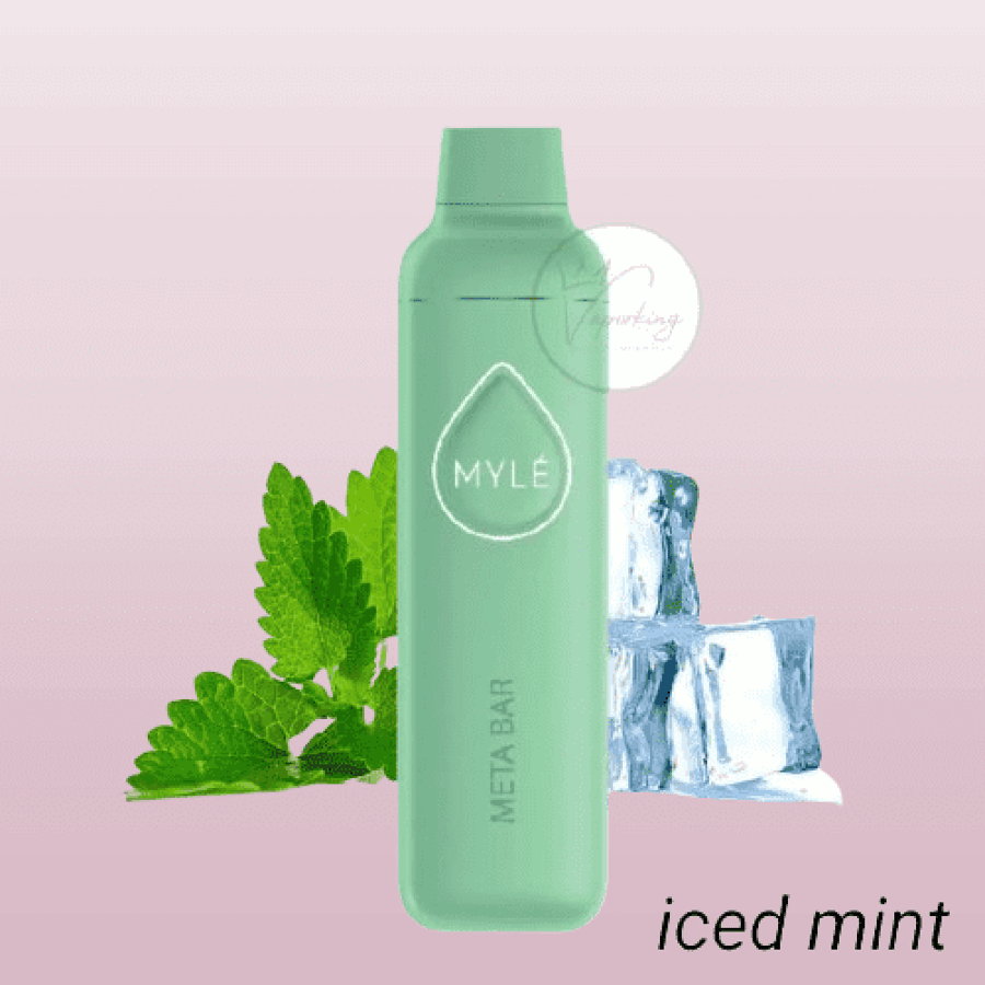 مايلي 2500 سحبة نعناع ايسMYLE META BAR 2500 PUFFS ICED MINT