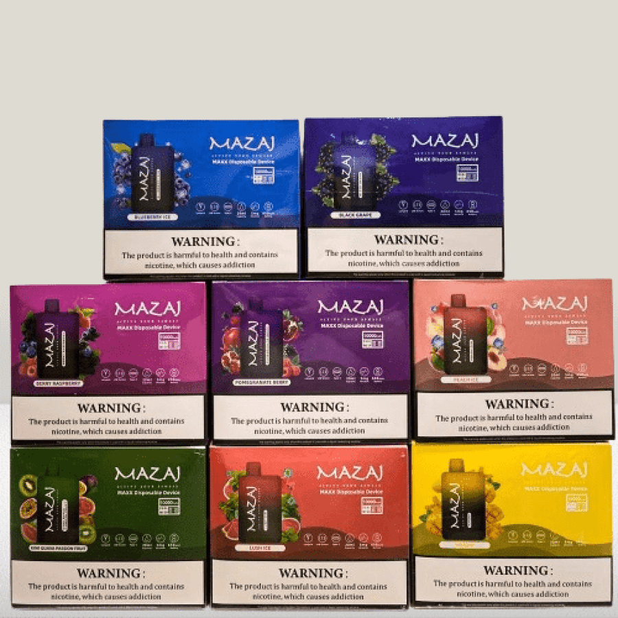 سحبة مزاج ماكس 10000 موشة تفاحتين MAZAj MAXX 10000 puffs DOUBLE APPLE