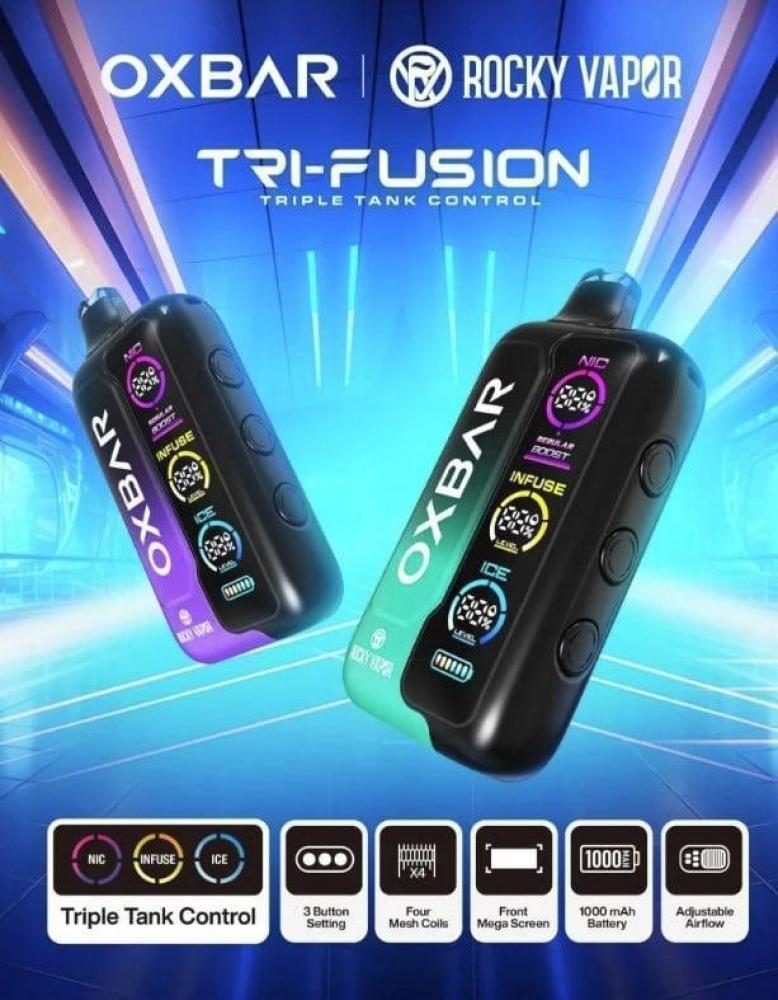 سحبة أوكس بار تي ار اي فيوجن 40K سحبة فراولة بطيخ OXBAR TRI-FUSION 40K