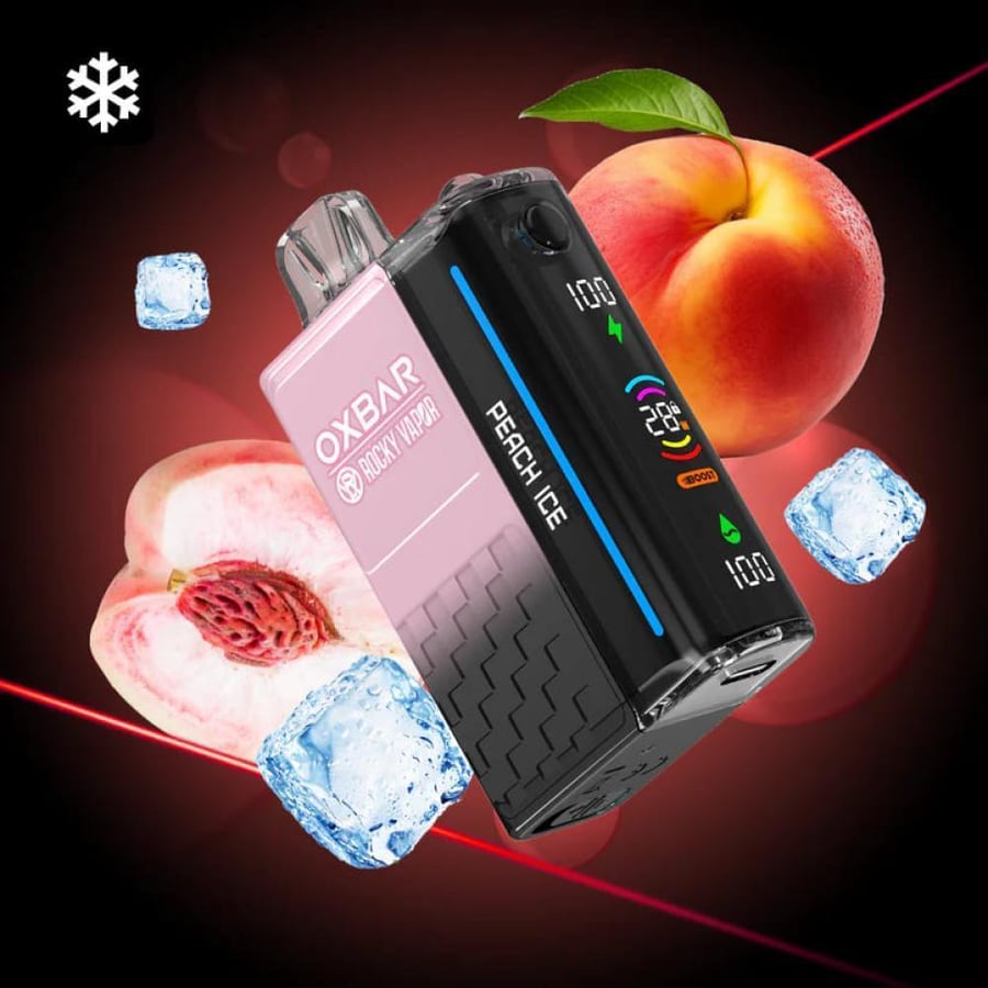 سحبة أوكس بار 20000 سحبة خوخ ايس OXBAR Rocky Vapor 20000 PUFFS Peach I