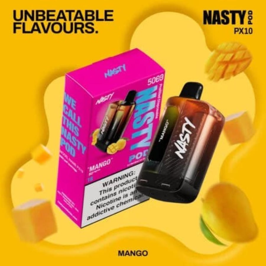 بودات ناستي 5000 سحبة مانجو Nasty PX10 PODS 5000 PUFFS MANGO