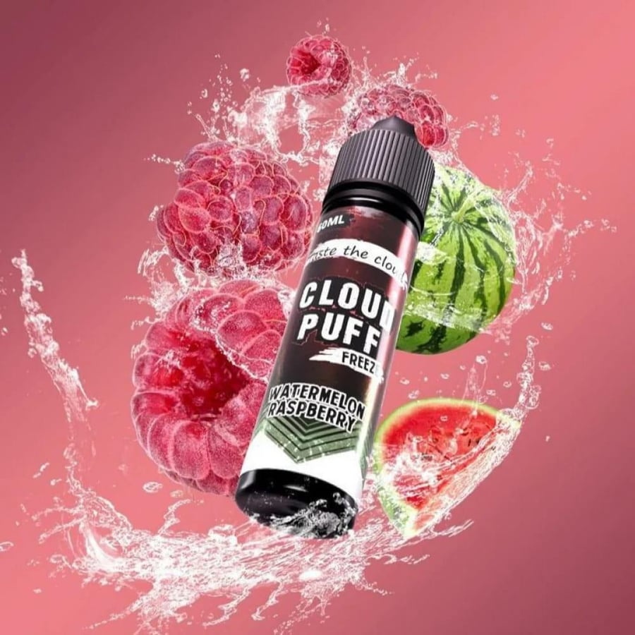 نكهة شيشة كلاود بف واترميلون رازبيري 60 مل CLOUD PUFF WATERMELON RASPB