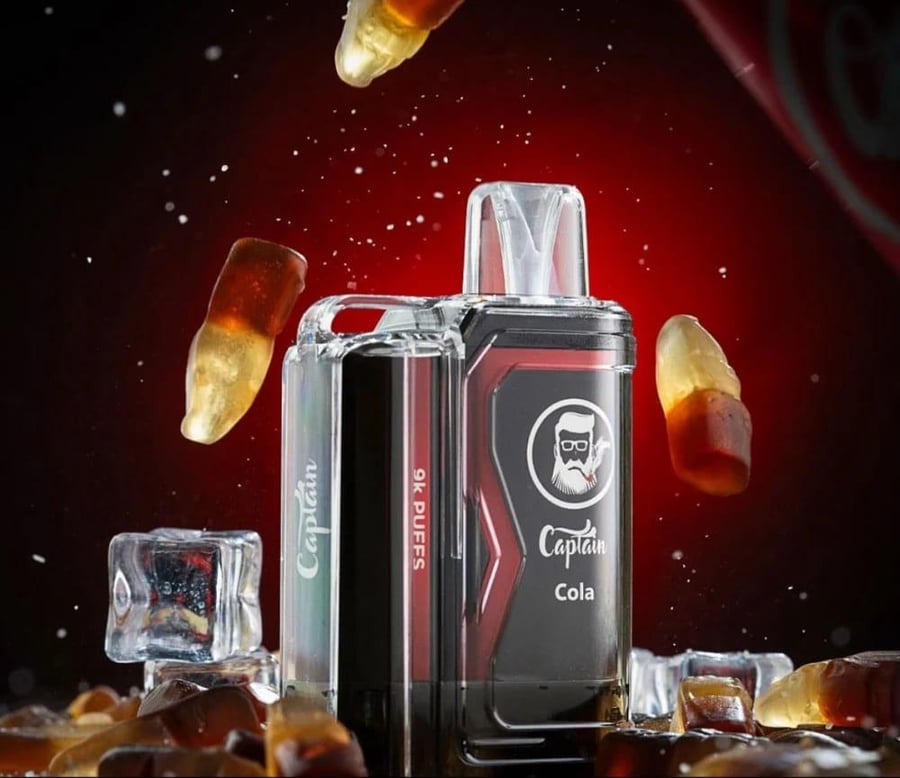 كابتن فيب 9000 سحبة كولا CAPTAIN VAPE 9000 PUFFS COLA